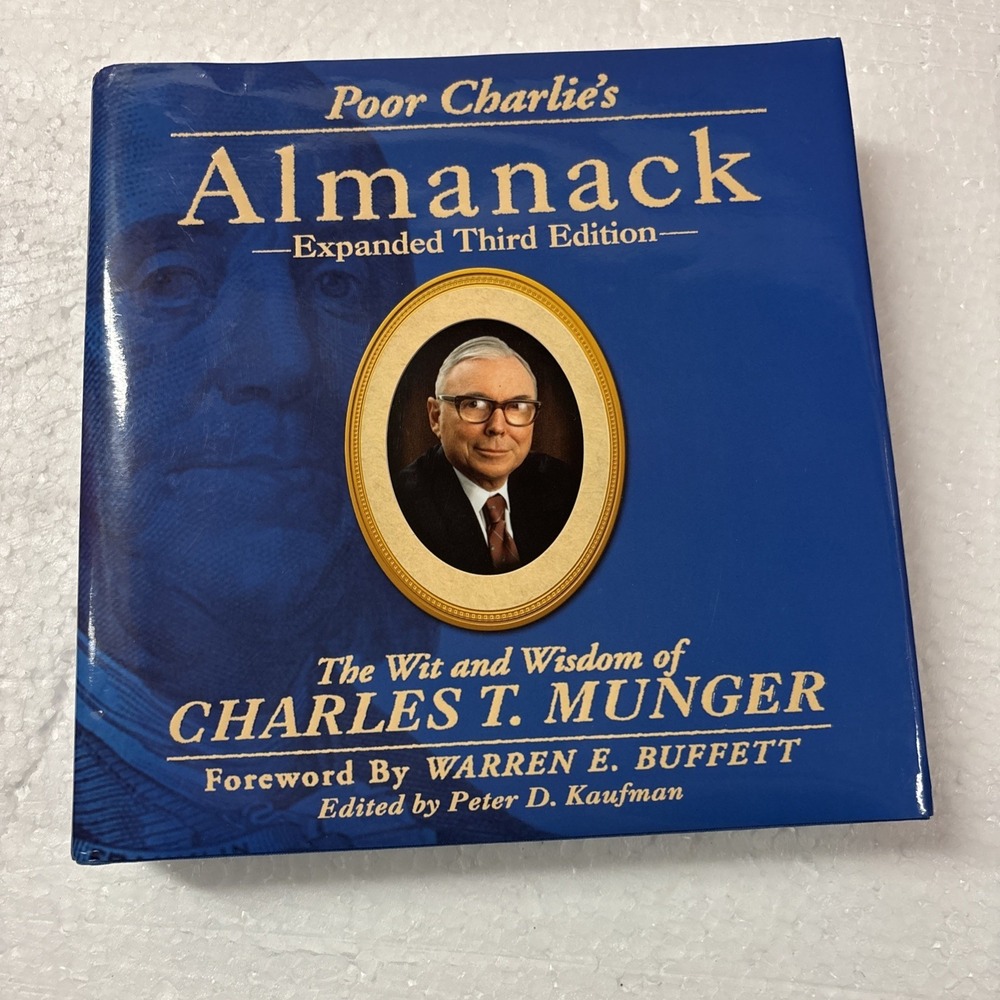 Poor Charlie's Almanack Expanded 3rd Ed Charles T Munger HC Buffett
